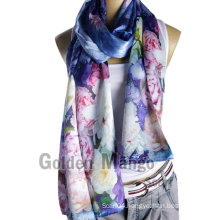 100% silk digital printing fashion scarves